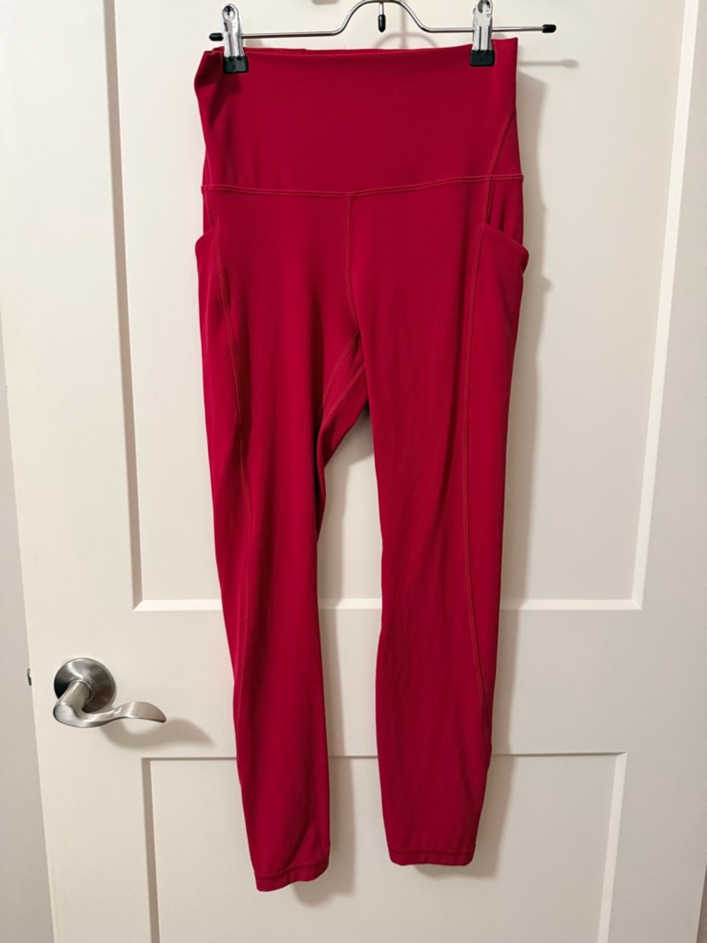 lululemon athletica High-Rise Red Leggings with Side Pockets